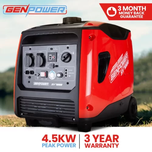 GENPOWER Inverter Generator 4500W Max 3500W Rated