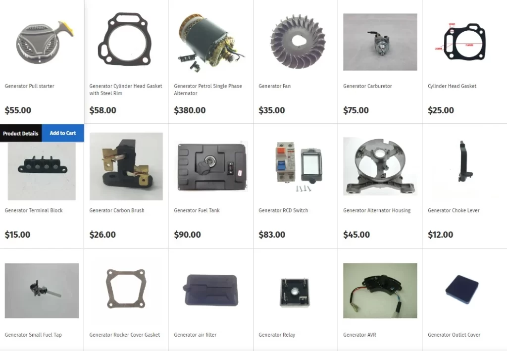 genertor parts