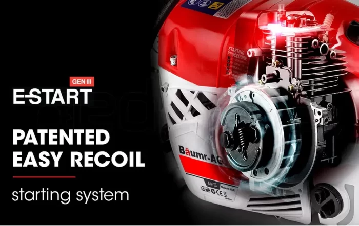 e-start patented easy recoil starting system